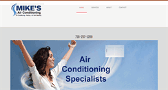 Desktop Screenshot of mikesairconditioning.com